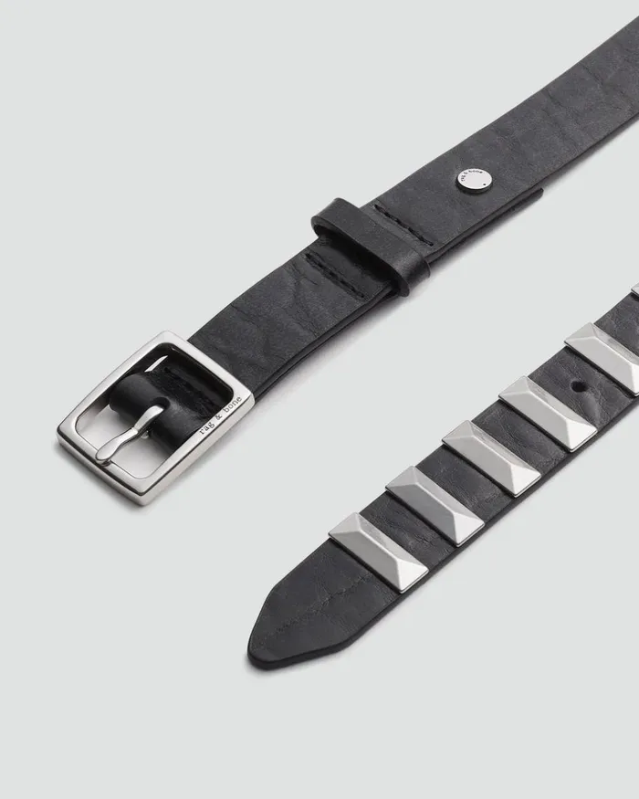 Women Belts Rag 038 Bone Baby Boyfriend Studded Belt Black