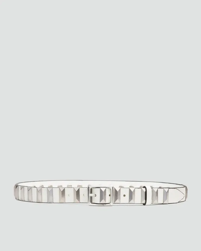 Women Belts Rag 038 Bone Baby Boyfriend Studded Belt Bright White