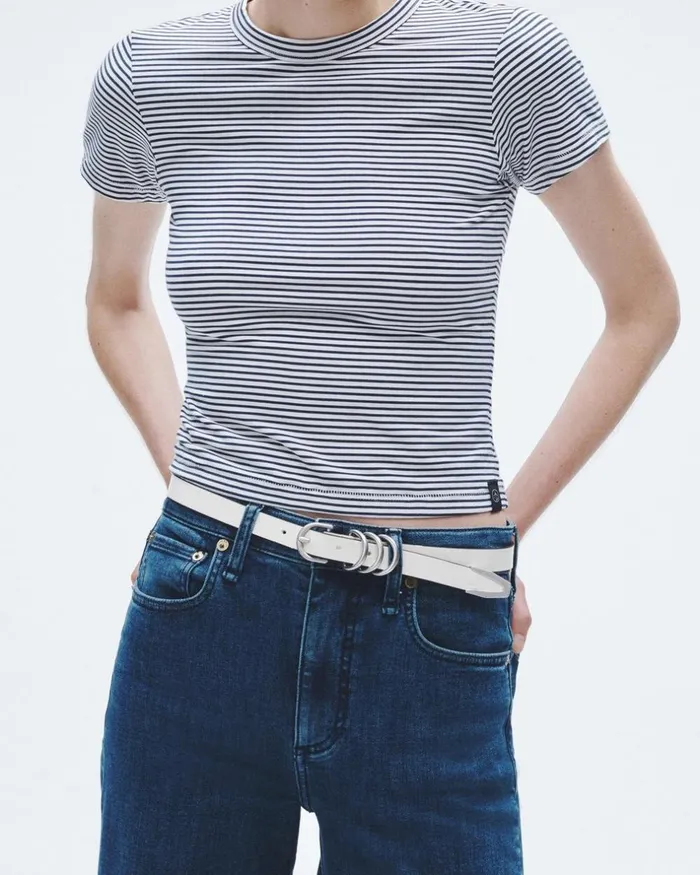 Women Belts Rag 038 Bone Baby Spire Hip Belt Antique White