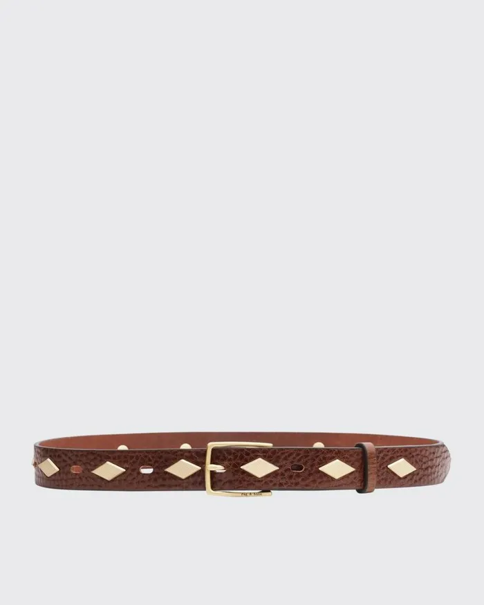 Women Belts Rag 038 Bone Colin Studded Belt Brown
