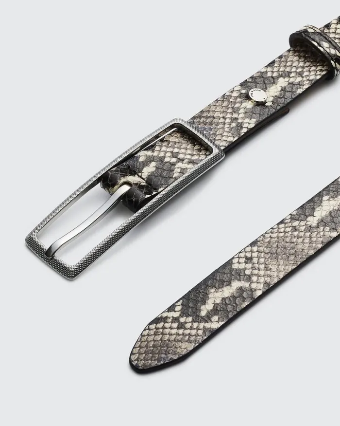 Women Belts Rag 038 Bone Small Snake Print Rebound Belt White Snake