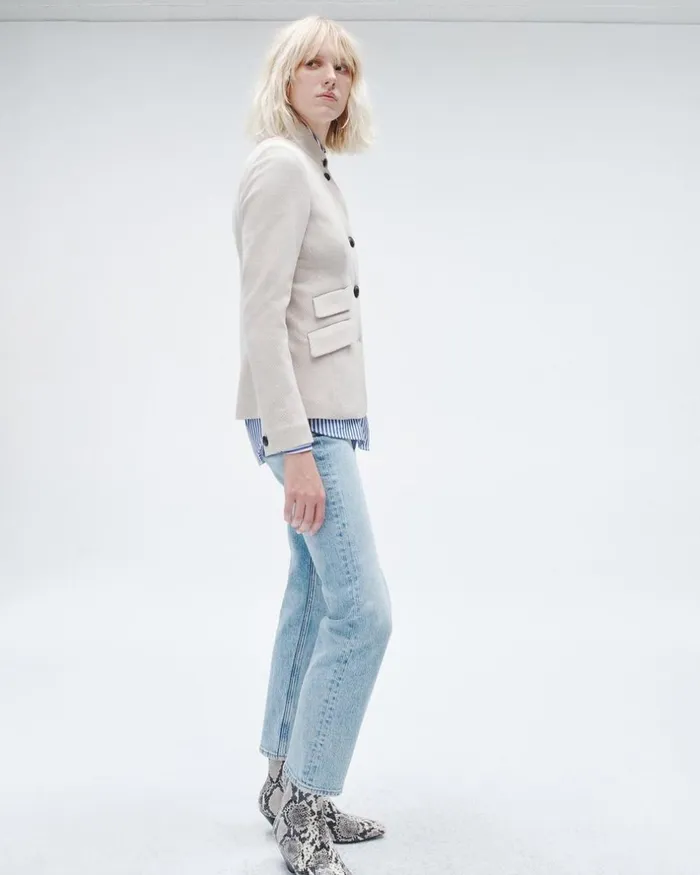 Women Blazers 038 Vests Rag 038 Bone Slade Italian Plaid Blazer Beige