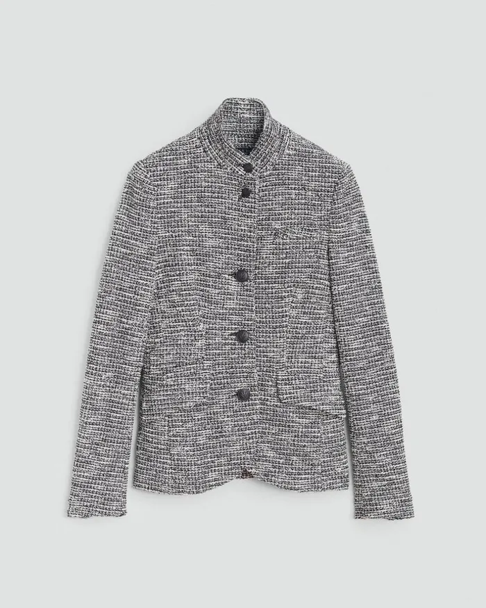 Women Blazers 038 Vests Rag 038 Bone Slade Italian Tweed Blazer Black Multi
