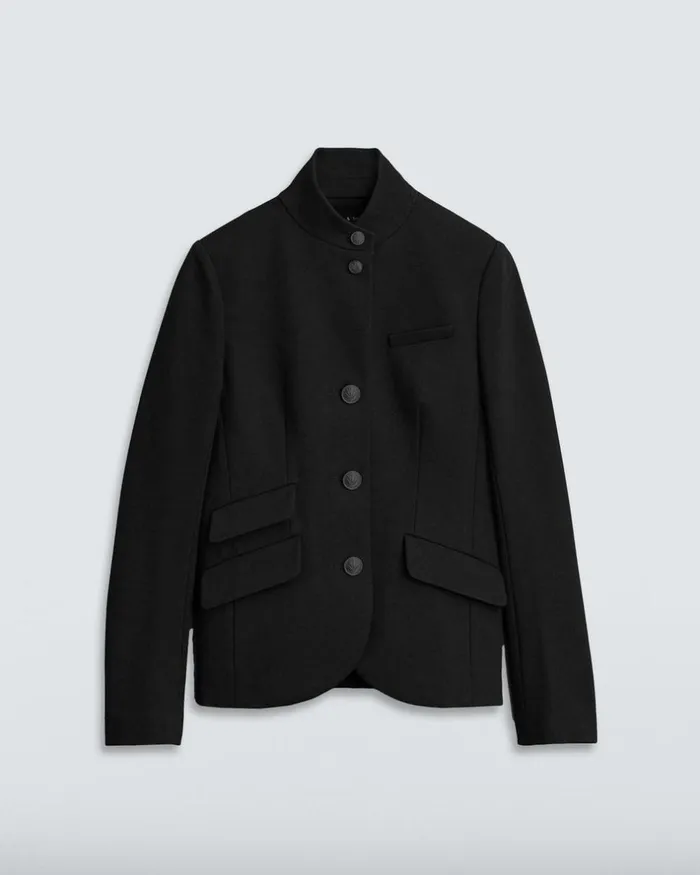 Women Blazers 038 Vests Rag 038 Bone Slade Ponte Blazer Black