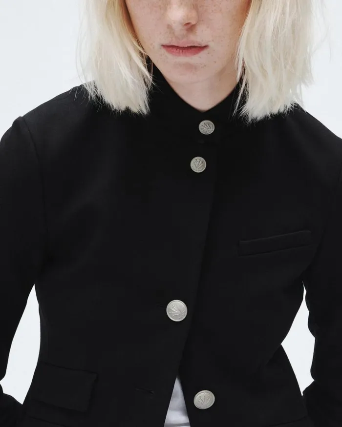 Women Blazers 038 Vests Rag 038 Bone Slade Ponte Blazer Black