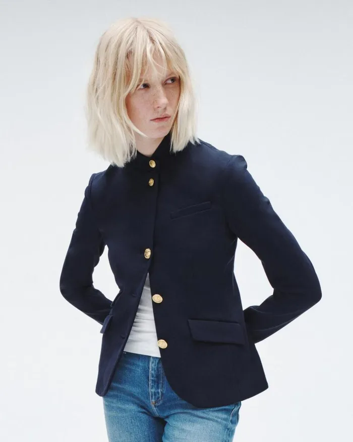 Women Blazers 038 Vests Rag 038 Bone Slade Ponte Blazer Salute