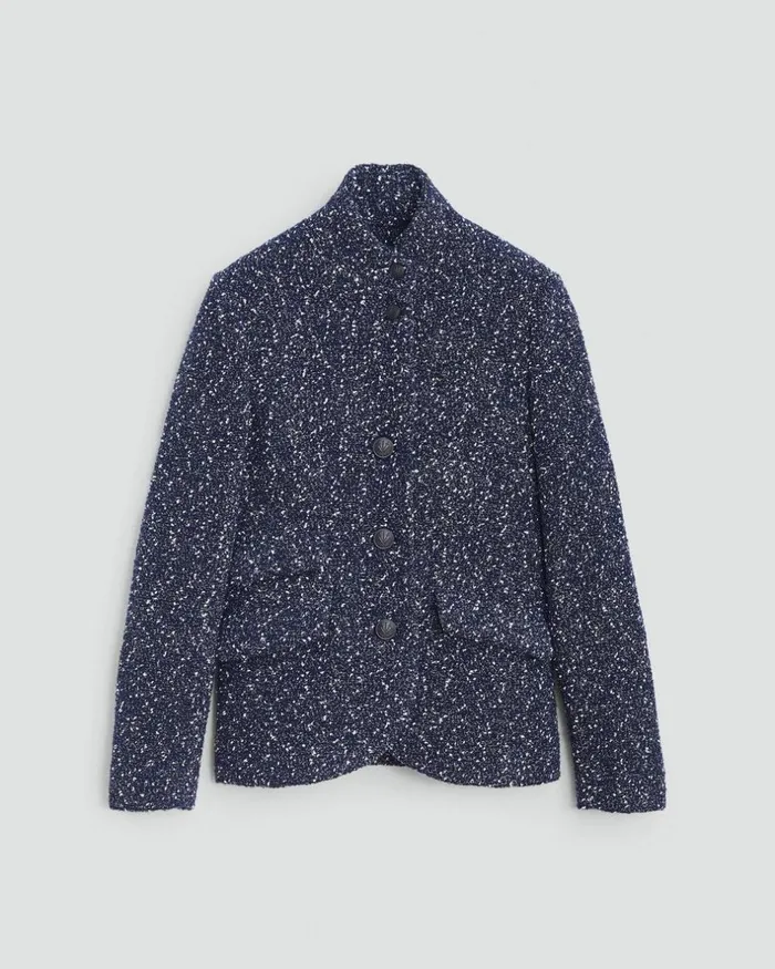 Women Blazers 038 Vests Rag 038 Bone Slade Tweed Blazer Blue