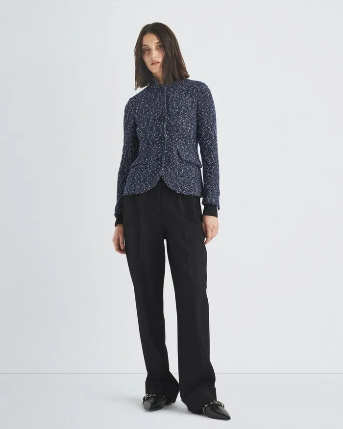 Women Blazers 038 Vests Rag 038 Bone Slade Tweed Blazer Blue