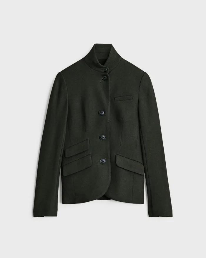 Women Blazers 038 Vests Rag 038 Bone Slade Wool Blazer Army Green