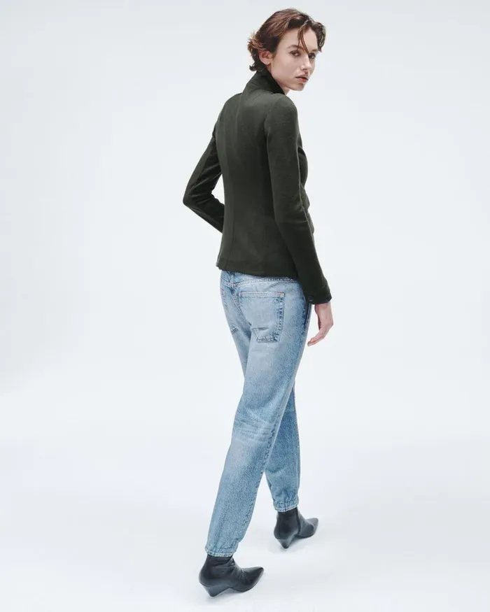 Women Blazers 038 Vests Rag 038 Bone Slade Wool Blazer Army Green