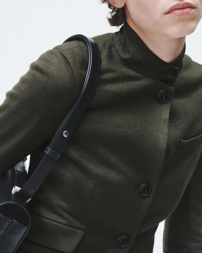 Women Blazers 038 Vests Rag 038 Bone Slade Wool Blazer Army Green