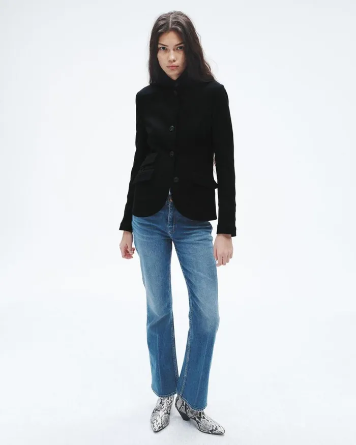 Women Blazers 038 Vests Rag 038 Bone Slade Wool Blazer Black
