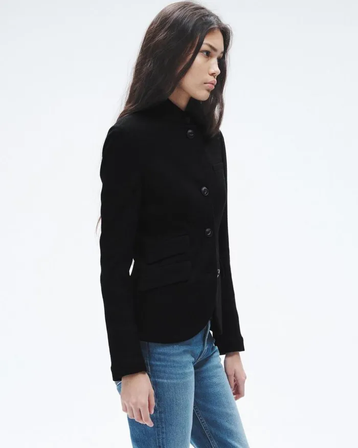 Women Blazers 038 Vests Rag 038 Bone Slade Wool Blazer Black