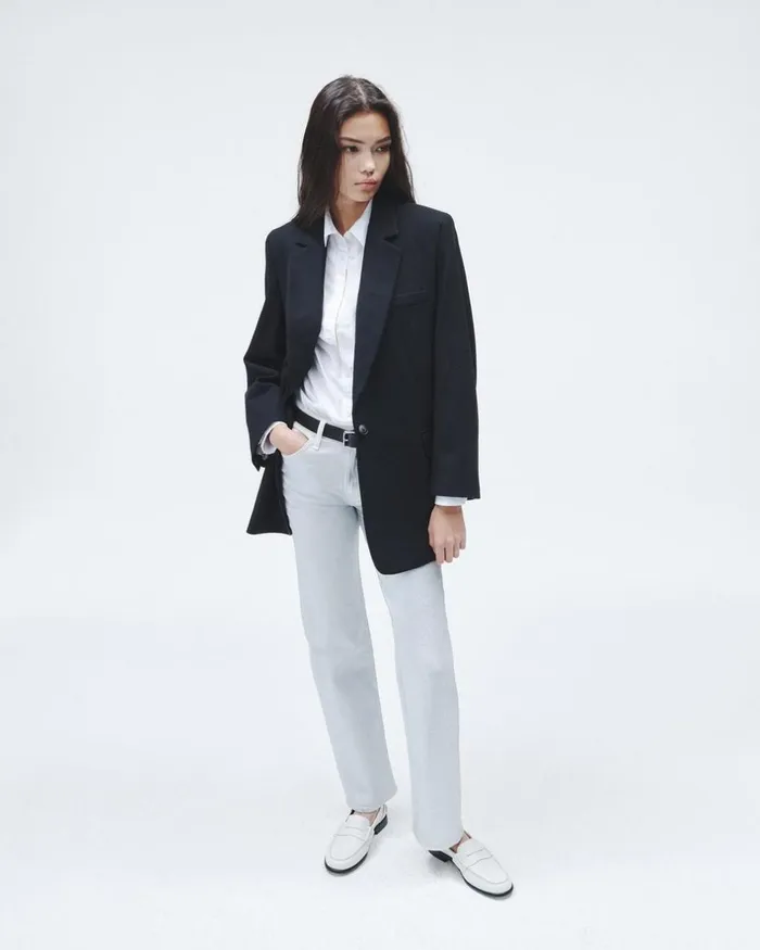 Women Blazers 038 Vests Rag 038 Bone Suzanne Viscose Blazer Black