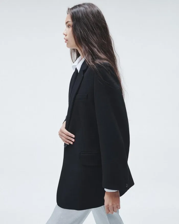 Women Blazers 038 Vests Rag 038 Bone Suzanne Viscose Blazer Black