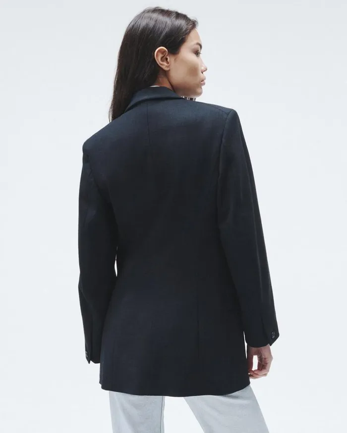 Women Blazers 038 Vests Rag 038 Bone Suzanne Viscose Blazer Black