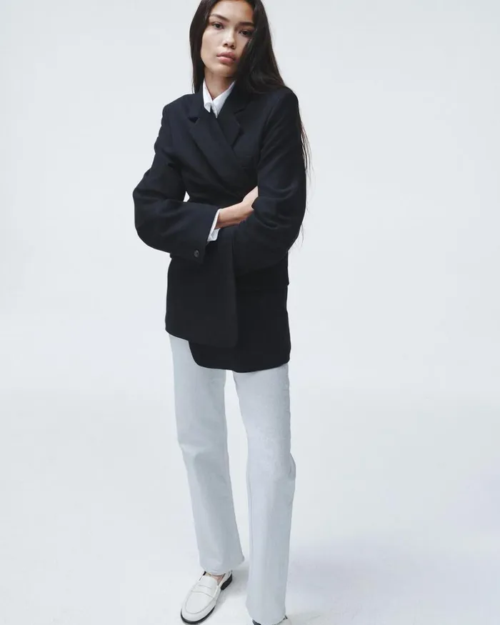 Women Blazers 038 Vests Rag 038 Bone Suzanne Viscose Blazer Black
