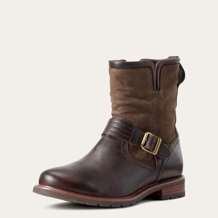 Women Booties Ariat Savannah Waterproof Boot Chocolatewillow