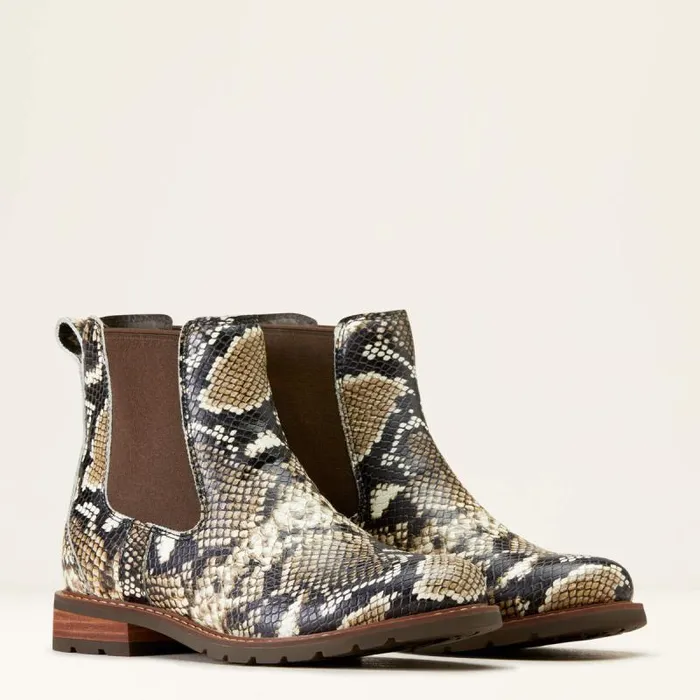 Women Booties Ariat Wexford Chelsea Boot Snake Print Women Booties Ariat Wexford Chelsea Boot Snake Print