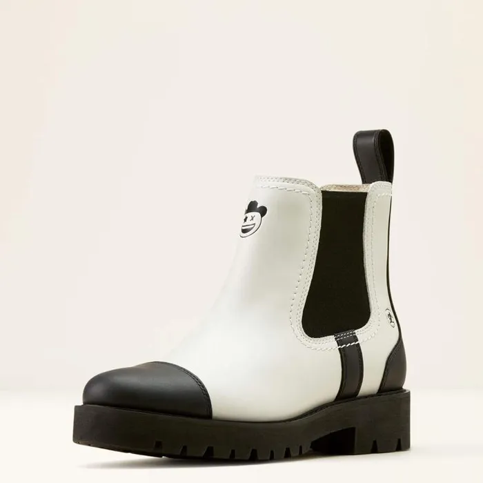 Women Booties Ariat Wexford Lug Milton Menasco Boot Bright Whiteblack