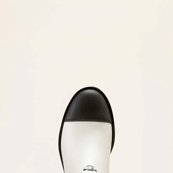Women Booties Ariat Wexford Lug Milton Menasco Boot Bright Whiteblack