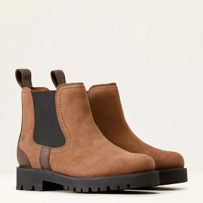 Women Booties Ariat Wexford Lug Waterproof Chelsea Boot Dark Earth Women Booties Ariat Wexford Lug Waterproof Chelsea Boot Dark Earth