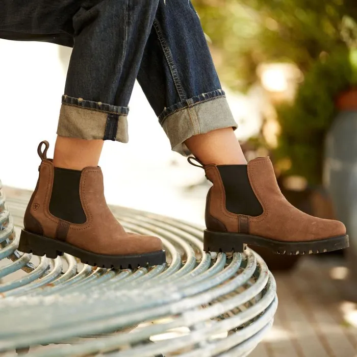 Women Booties Ariat Wexford Lug Waterproof Chelsea Boot Dark Earth Women Booties Ariat Wexford Lug Waterproof Chelsea Boot Dark Earth