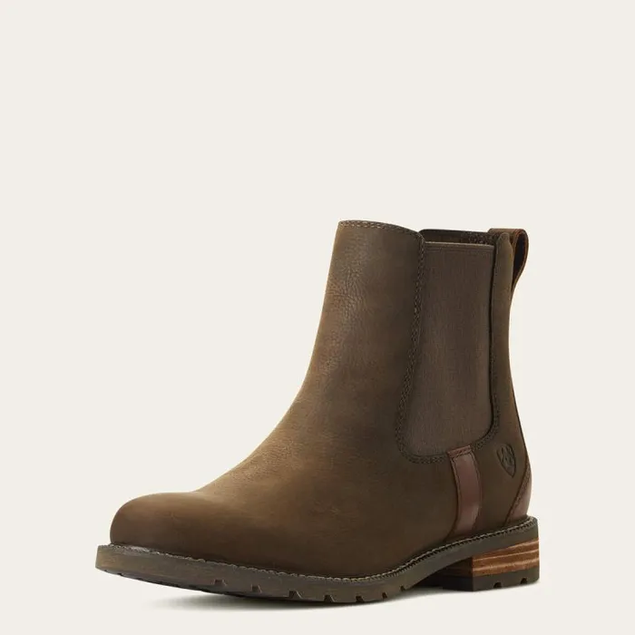 Women Booties Ariat Wexford Waterproof Chelsea Boot Java