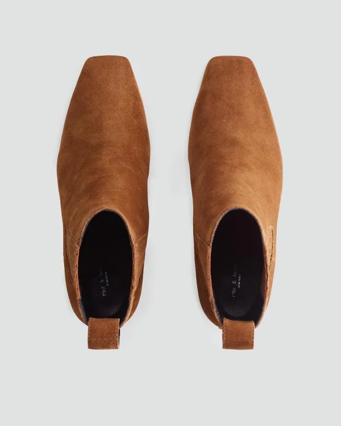 Women Boots Rag 038 Bone Astra Chelsea Boot 8211 Suede Brownwood Suede