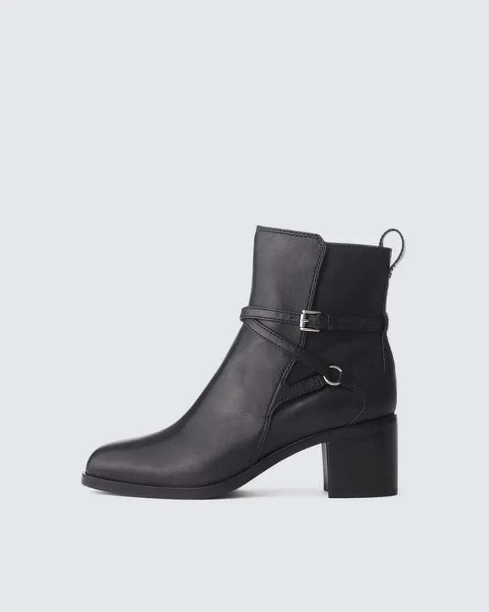 Women Boots Rag 038 Bone Hazel Buckle Boot 8211 Leather Black