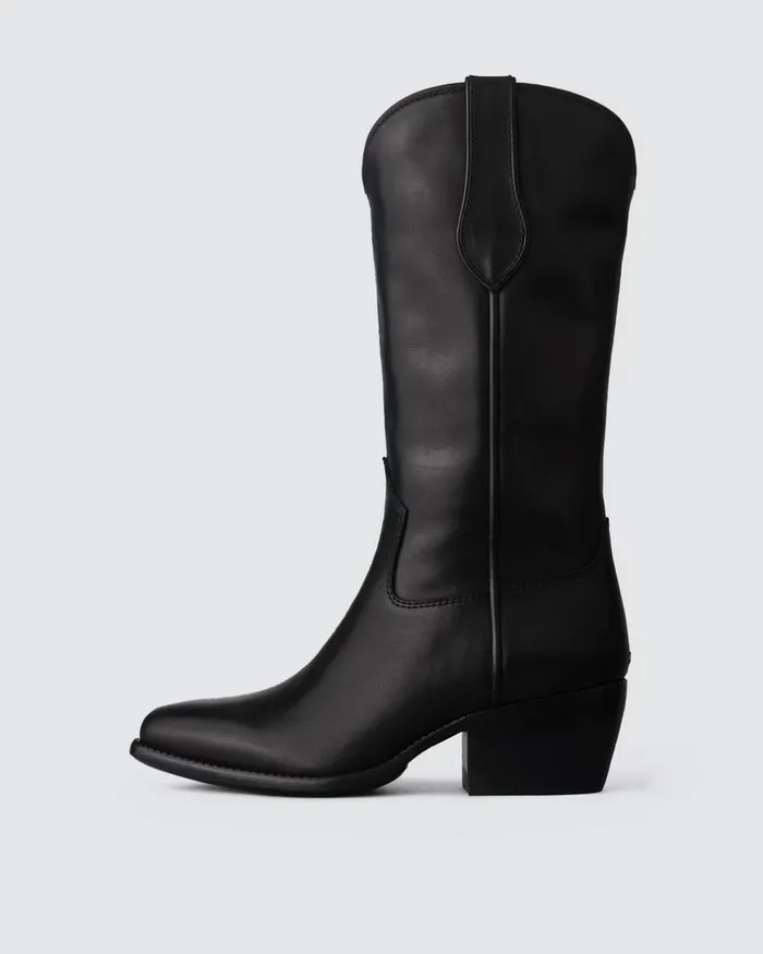 Women Boots Rag 038 Bone Rb Cowboy Boot 8211 Leather Black