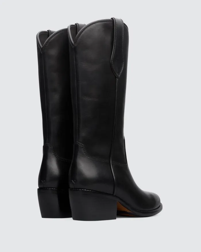 Women Boots Rag 038 Bone Rb Cowboy Boot 8211 Leather Black