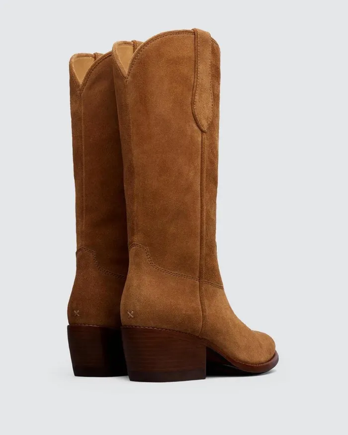 Women Boots Rag 038 Bone Rb Cowboy Boot 8211 Suede Sabbia Suede