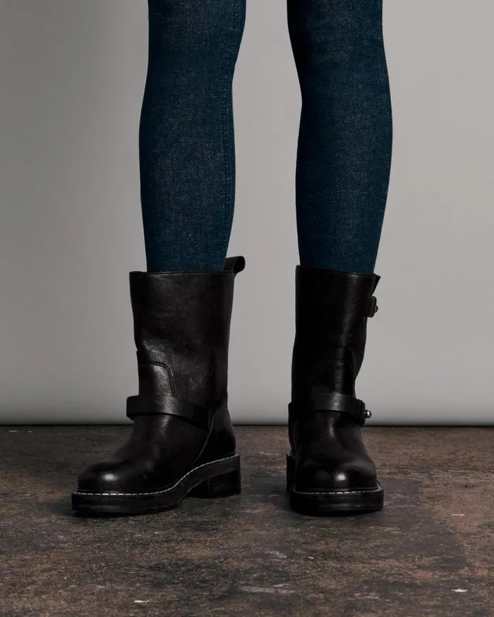 Women Boots Rag 038 Bone Rb Moto Boot 8211 Leather Black