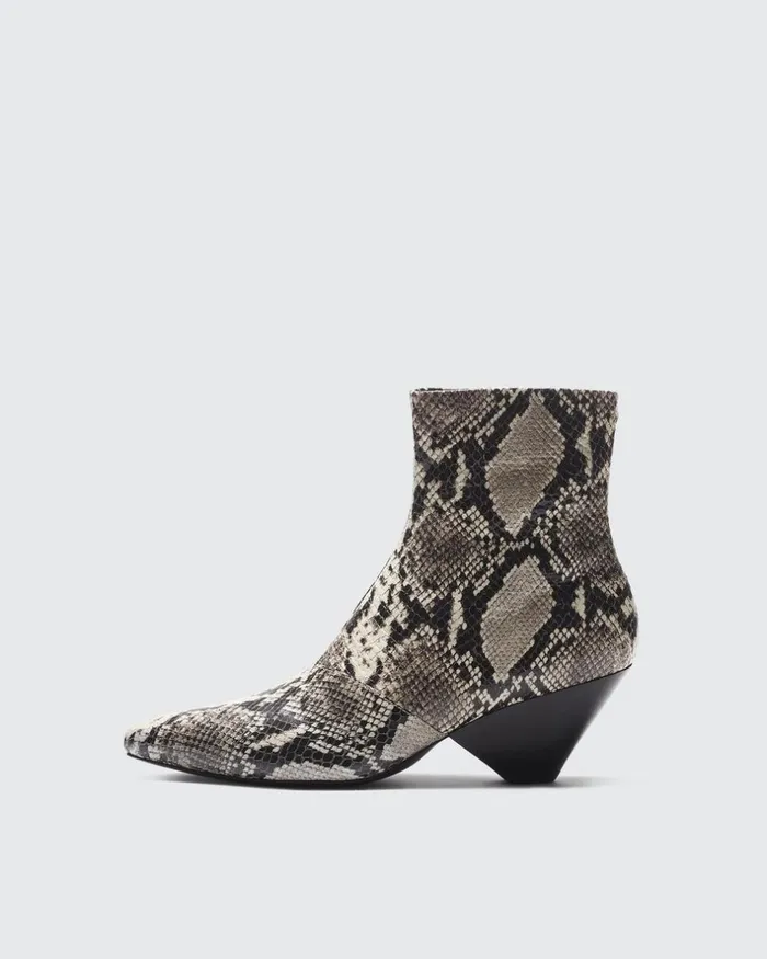 Women Boots Rag 038 Bone Spire Boot 8211 Snake Printed Leather White Snake