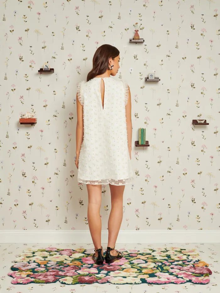 Women Bow Collection Mini Dress Pearl Ivory Sister Jane Dresses