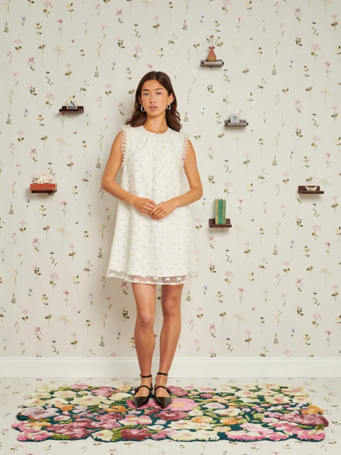 Women Bow Collection Mini Dress Pearl Ivory Sister Jane Dresses