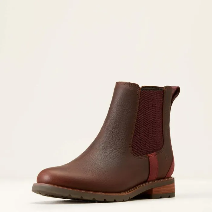 Women Chelsea Boots Ariat Wexford Waterproof Chelsea Boot Dark Brown