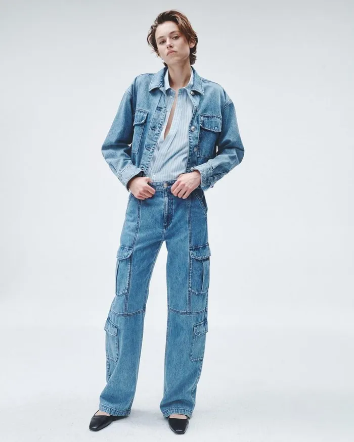 Women Coats 038 Jackets Rag 038 Bone Jaiden Denim Shirt Jacket Elle