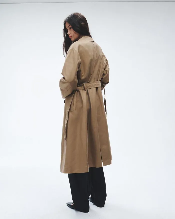 Women Coats 038 Jackets Rag 038 Bone Theresa Cotton Trench Coat Tobacco