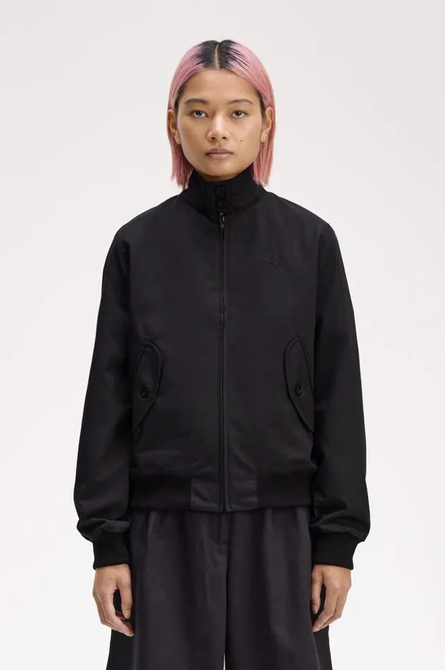 Women Coats and Jackets Fred Perry Harrington Jacket Black