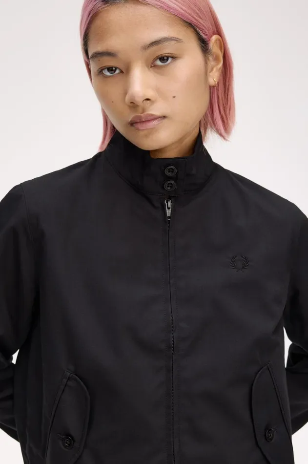 Women Coats and Jackets Fred Perry Harrington Jacket Black