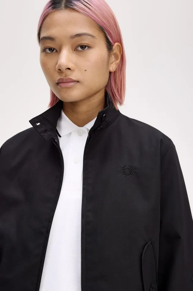 Women Coats and Jackets Fred Perry Harrington Jacket Black
