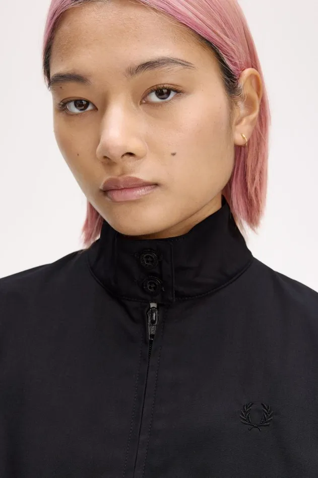 Women Coats and Jackets Fred Perry Harrington Jacket Black