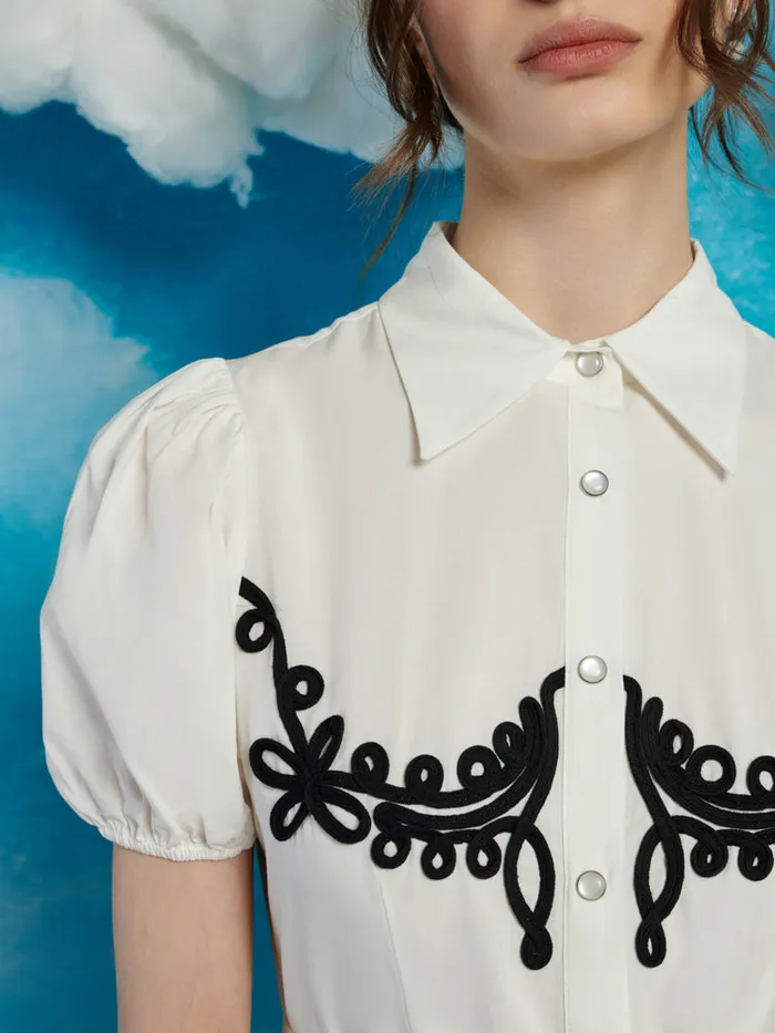 Women Cody Cording Midi Dress Pearl White Sister Jane Dresses