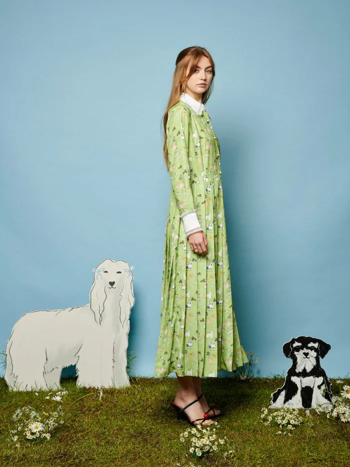 Women Companions Midi Dress Greenery Green Sister Jane Dresses