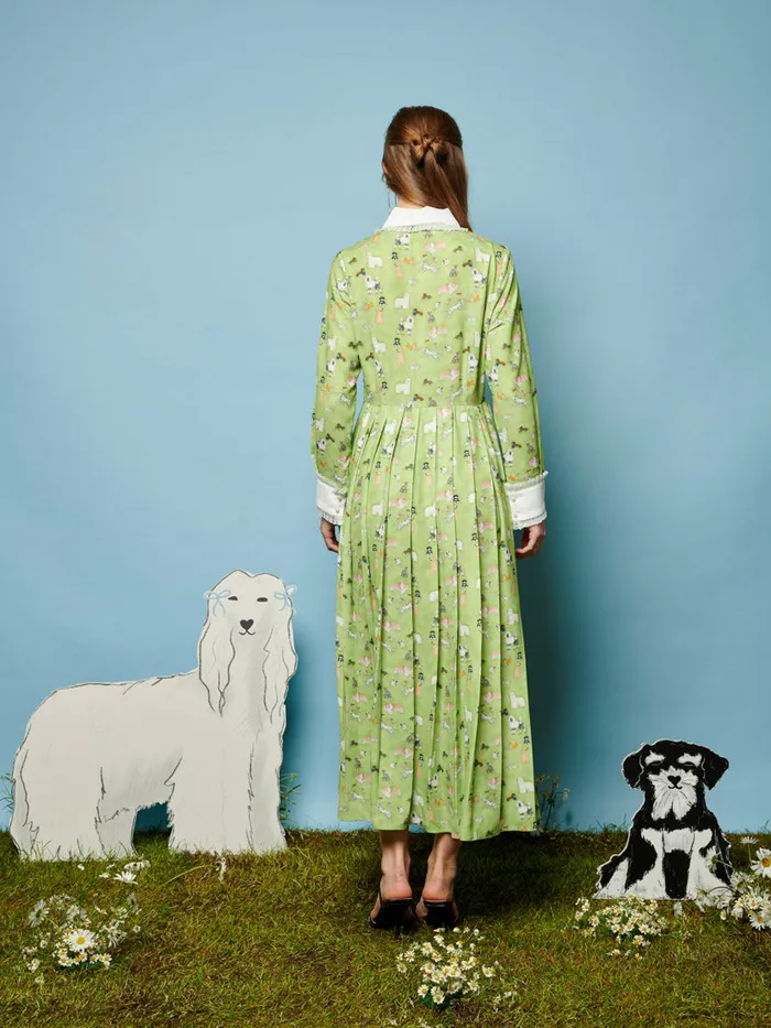 Women Companions Midi Dress Greenery Green Sister Jane Dresses