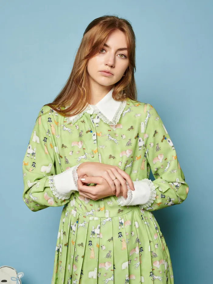Women Companions Midi Dress Greenery Green Sister Jane Dresses