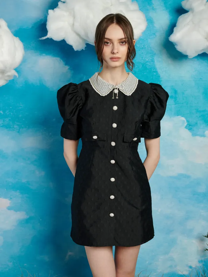 Women Dallas Jewels Mini Dress Coal Black Sister Jane Dresses