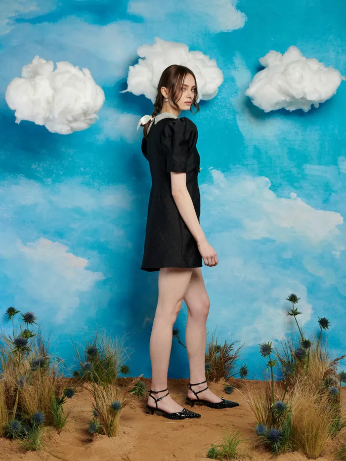 Women Dallas Jewels Mini Dress Coal Black Sister Jane Dresses